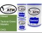 Preview: Nissan, Tactical Green Metallic, DAQ: 500ml Lackdose + 500ml Klarlack + 250ml Härter - Set, von ATW Autoteile West.